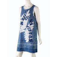 Ladys Applique & Embroidery Sleeveless Dress